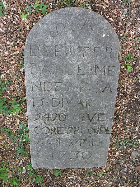 Cimetière des Juifs portugais à Bordeaux