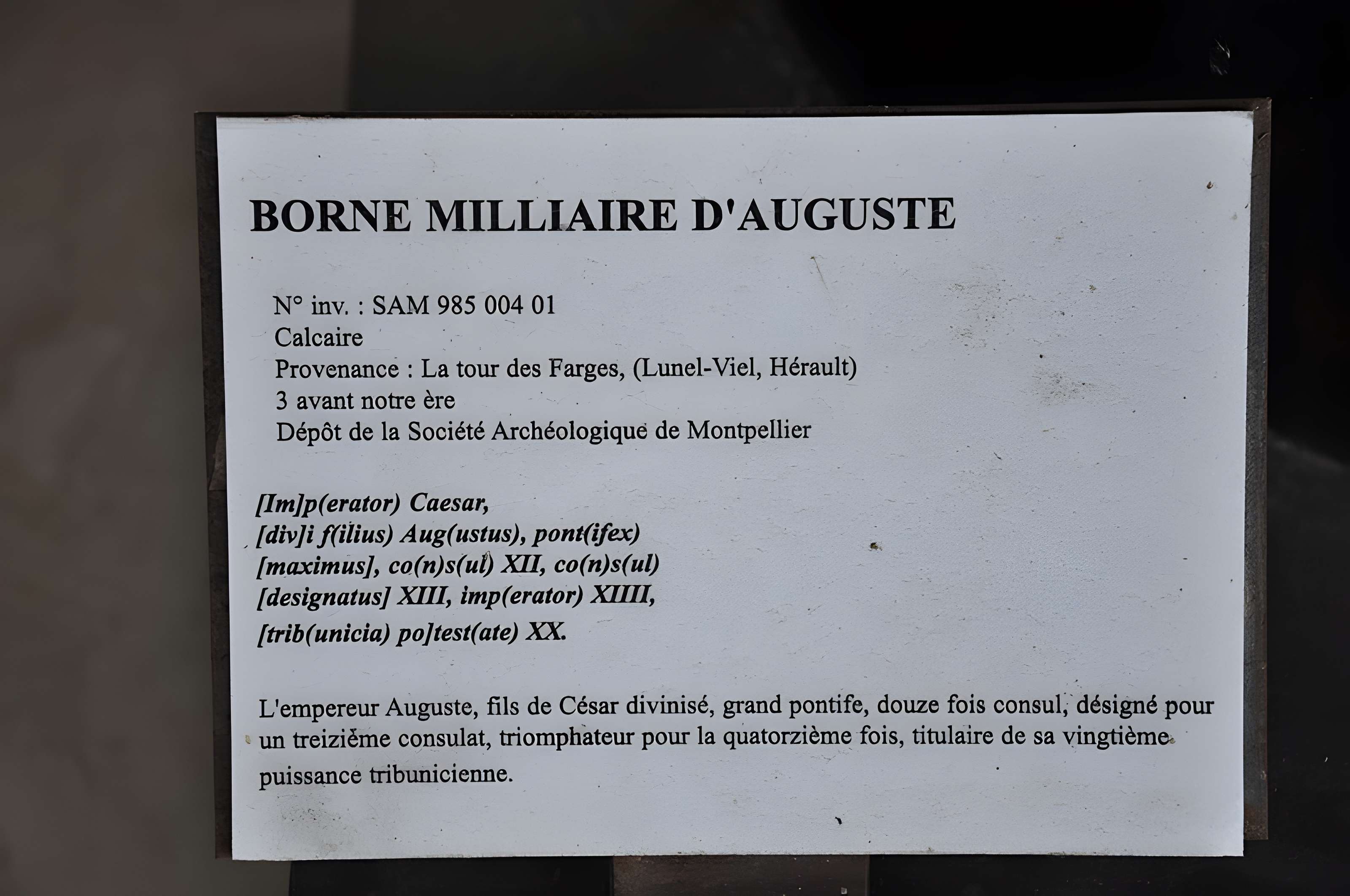 Site archéologique de Lattara à Lattes