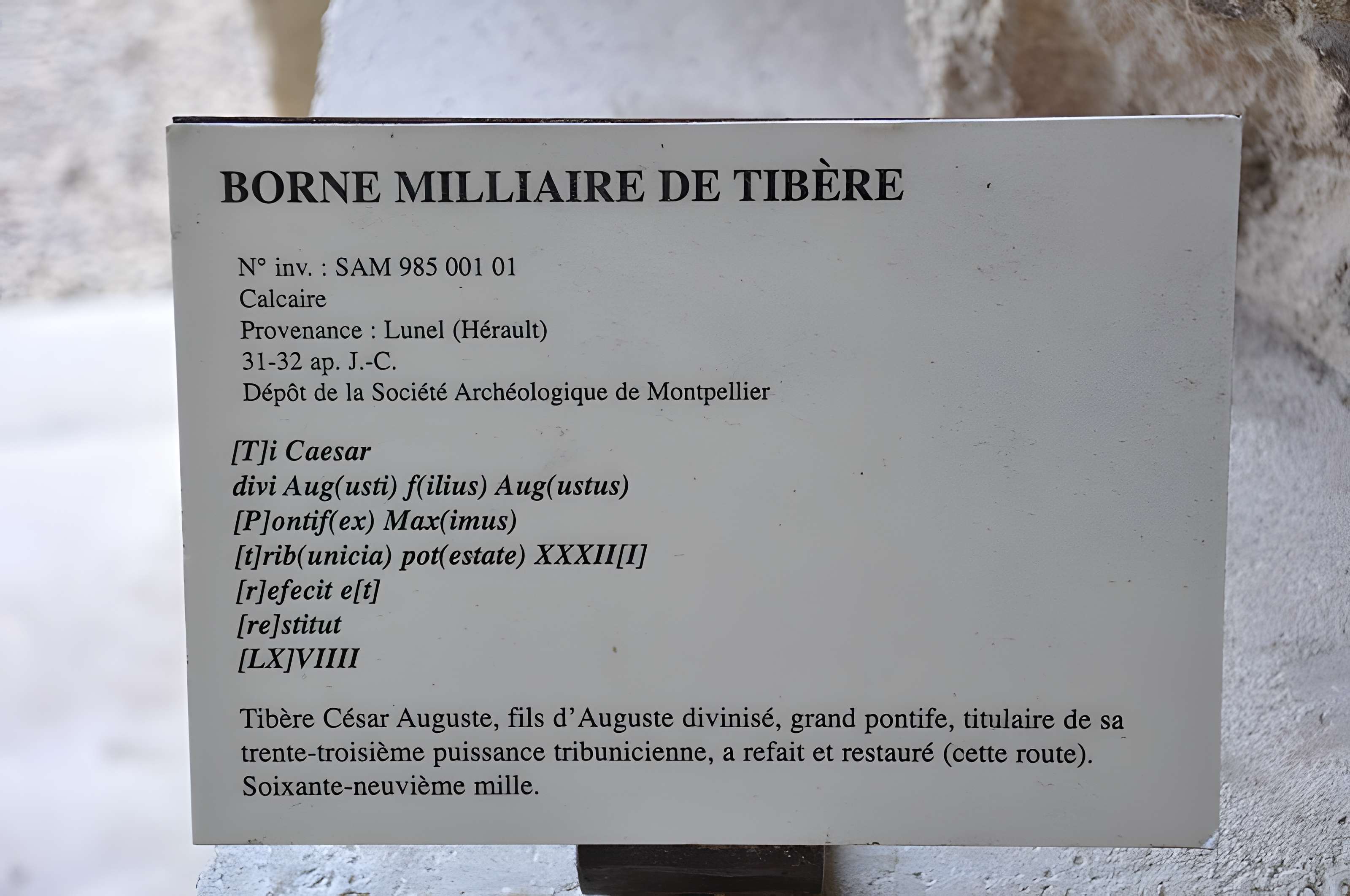 Site archéologique de Lattara à Lattes