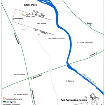 Ruines gallo-romaines des Fontaines Salées également sur commune de Saint-Père