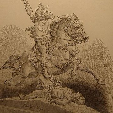 Statue équestre de Vercingétorix à Clermont-Ferrand