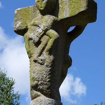 Croix de chemin en pierre de Tréglamus