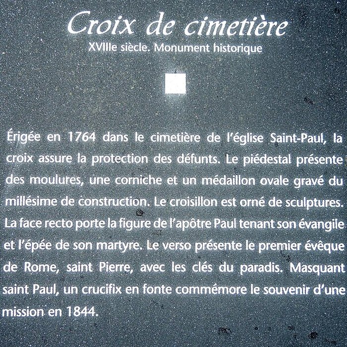 Photo de Croix du cimetière de Grosne