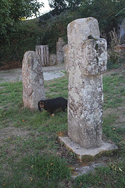 Photo de Croix et 2 lechs du Moustoir à Locoal-Mendon