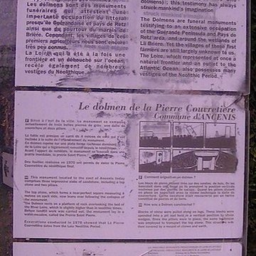 Dolmen de la Pierre Couvretière à Ancenis