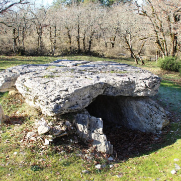 Dolmen de Pleyro Clabado à Larnagol : Face latérale droite