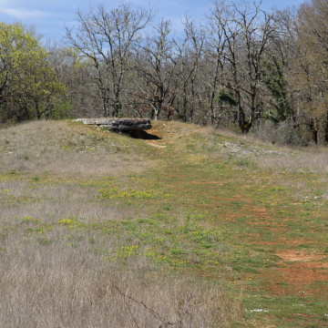 Dolmen des Barrières n 3 à Miers tumulus