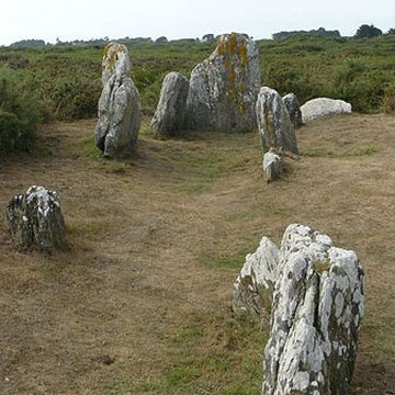 Dolmens Men Cam et Men Yann à Groix Île de