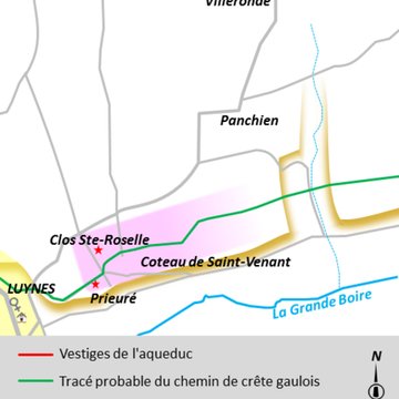 Vestiges de laqueduc romain de Luynes