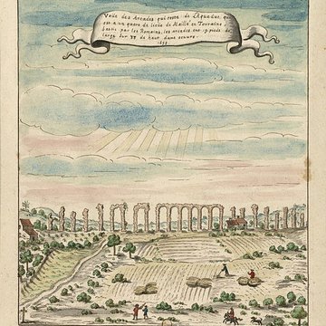 Vestiges de laqueduc romain de Luynes