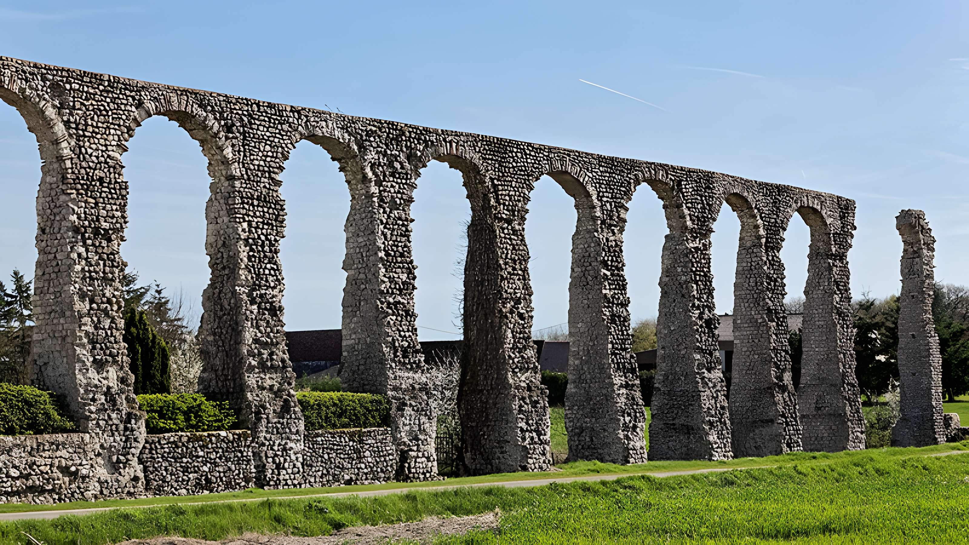 Vestiges de l'aqueduc romain de Luynes