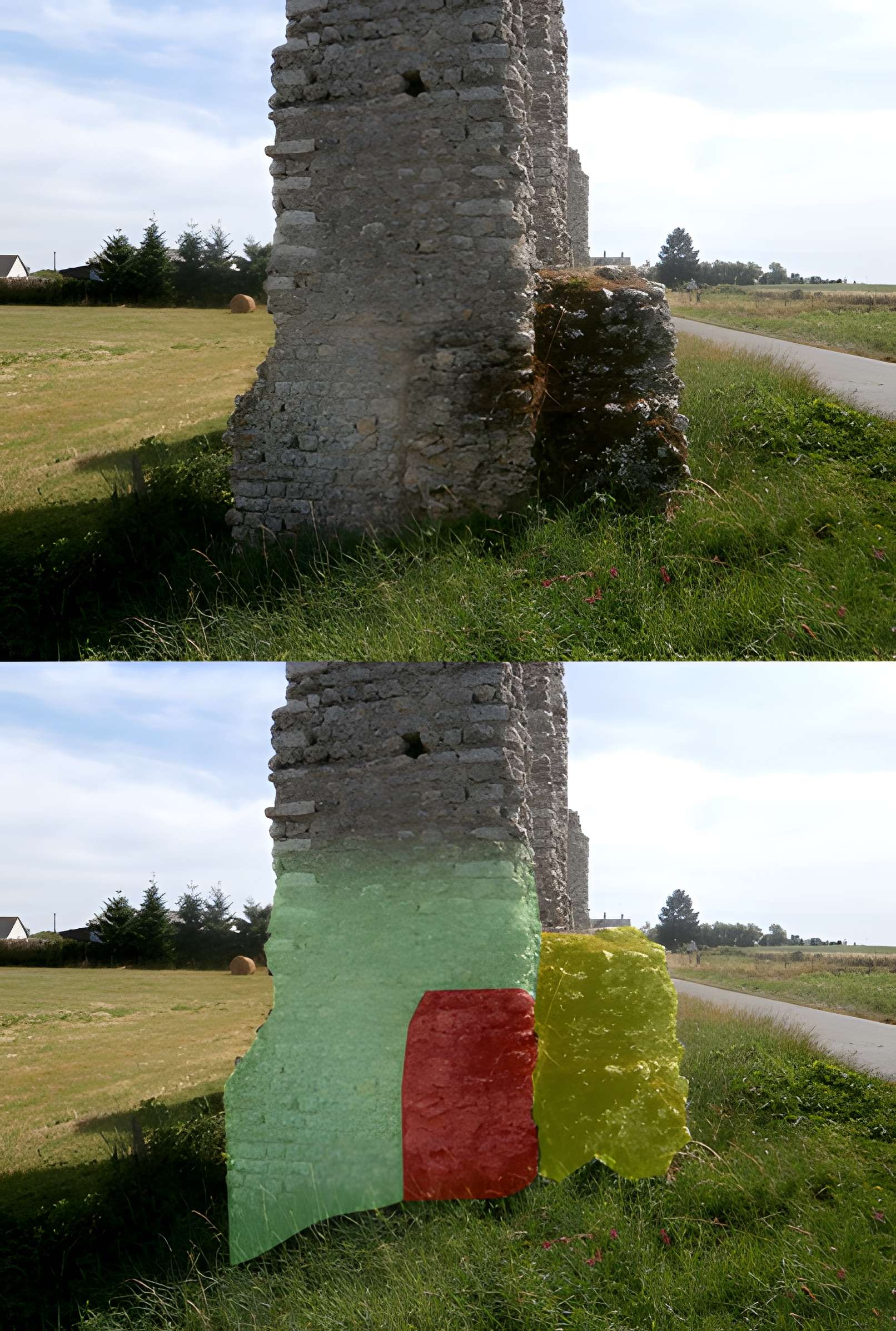 Vestiges de l'aqueduc romain de Luynes