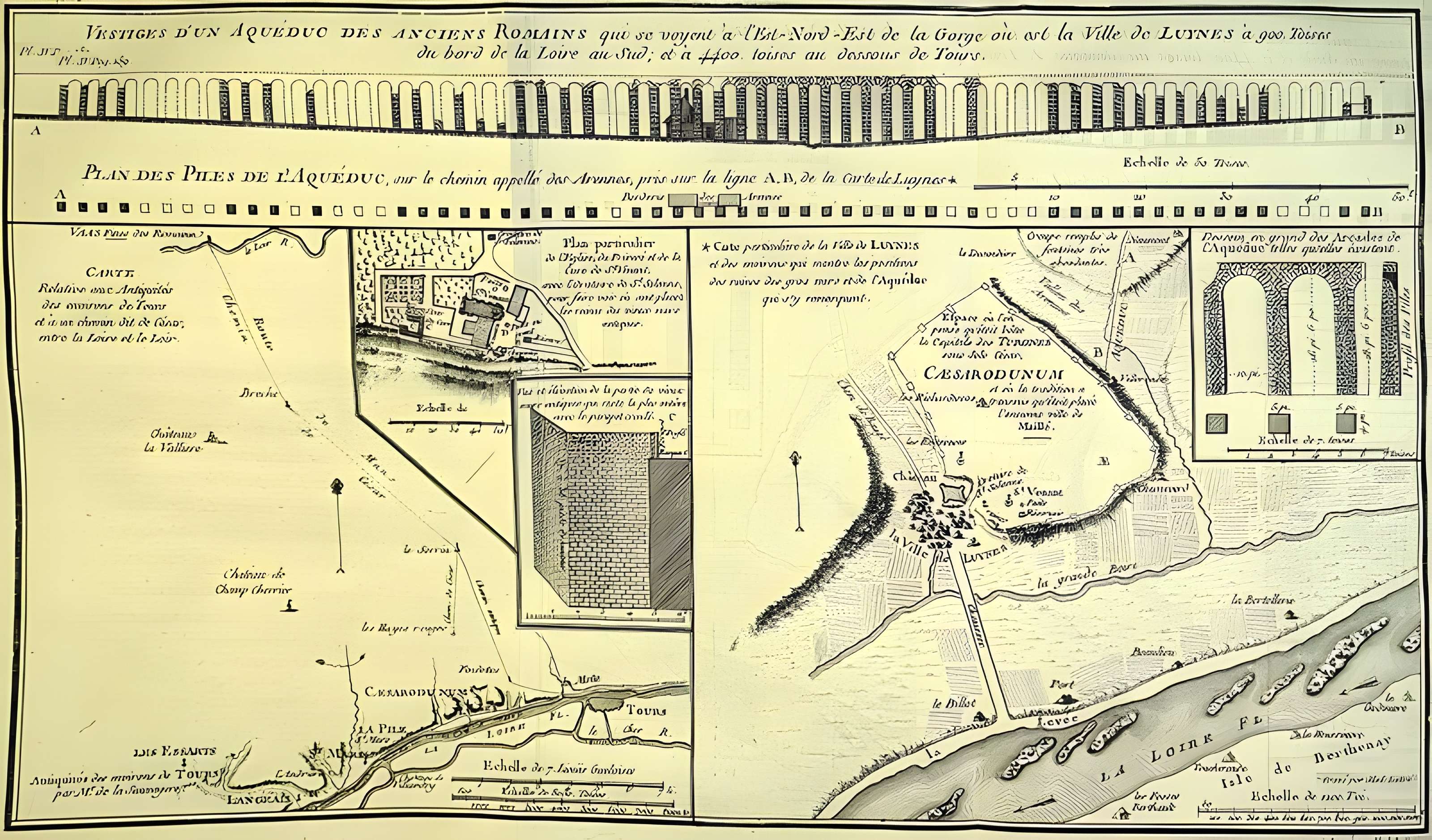 Vestiges de l'aqueduc romain de Luynes