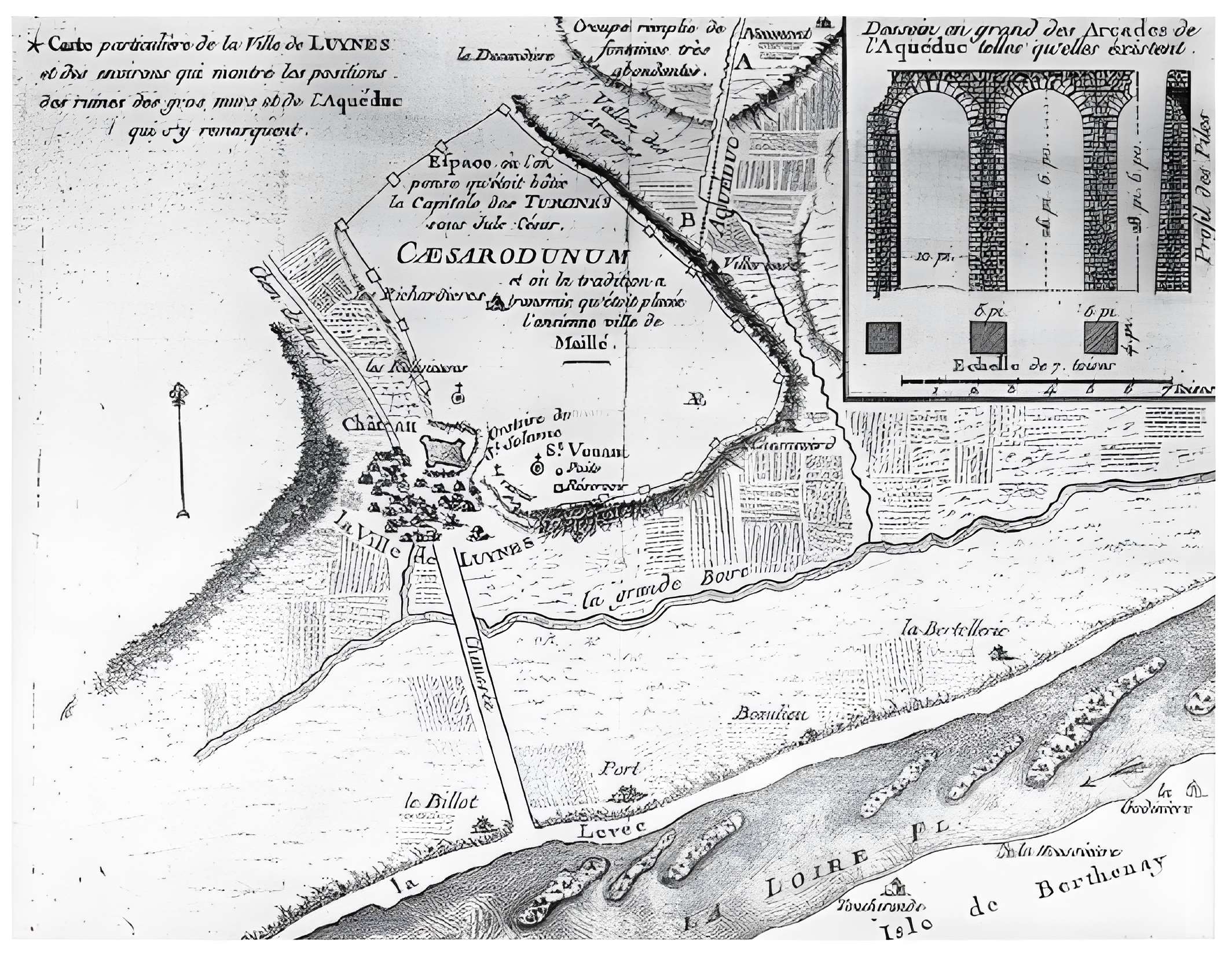Vestiges de l'aqueduc romain de Luynes