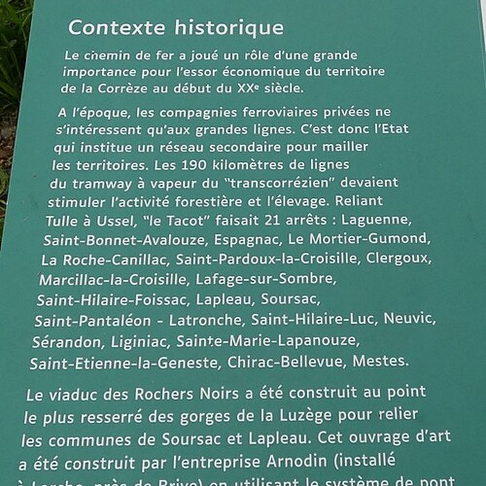 Photo de Viaduc des Rochers Noirs également sur commune de Soursac