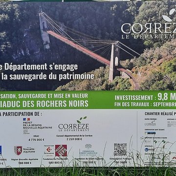 Viaduc des Rochers Noirs également sur commune de Soursac