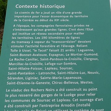 Viaduc des Rochers Noirs également sur commune de Soursac