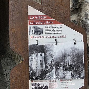 Viaduc des Rochers Noirs également sur commune de Soursac
