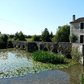 Vieux pont sur le Dropt à Agnac