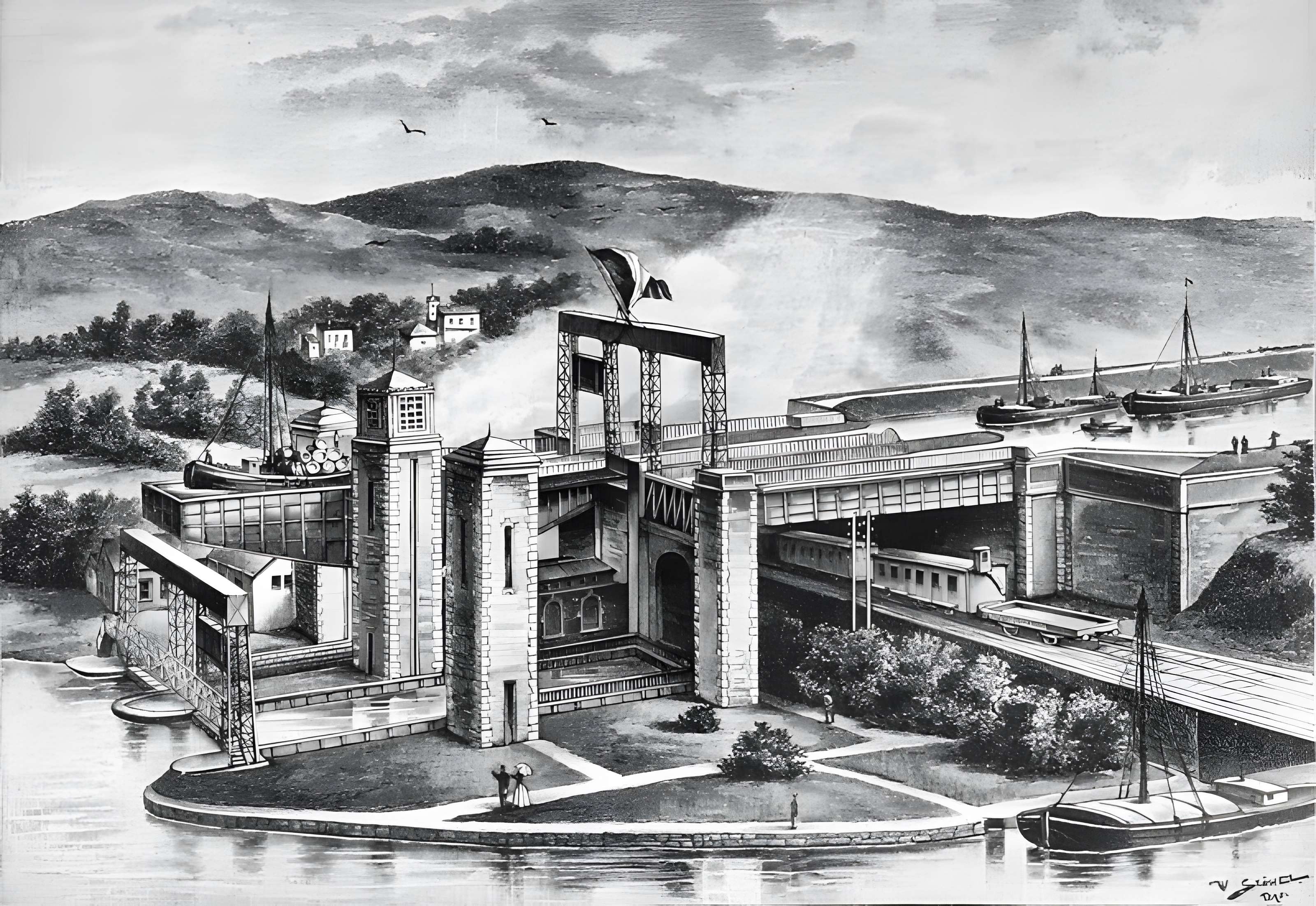 Ascenseur à bateaux des Fontinettes