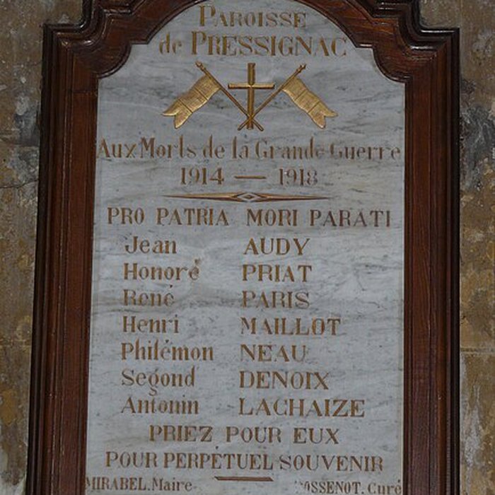 Photo de Église Notre-Dame-de-la-Nativité de Pressignac-Vicq