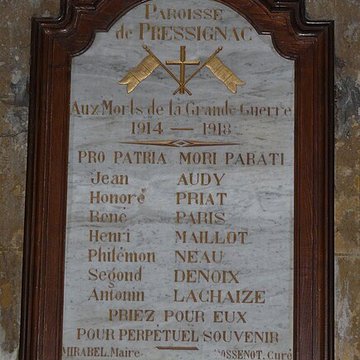 Église Notre-Dame-de-la-Nativité de Pressignac-Vicq