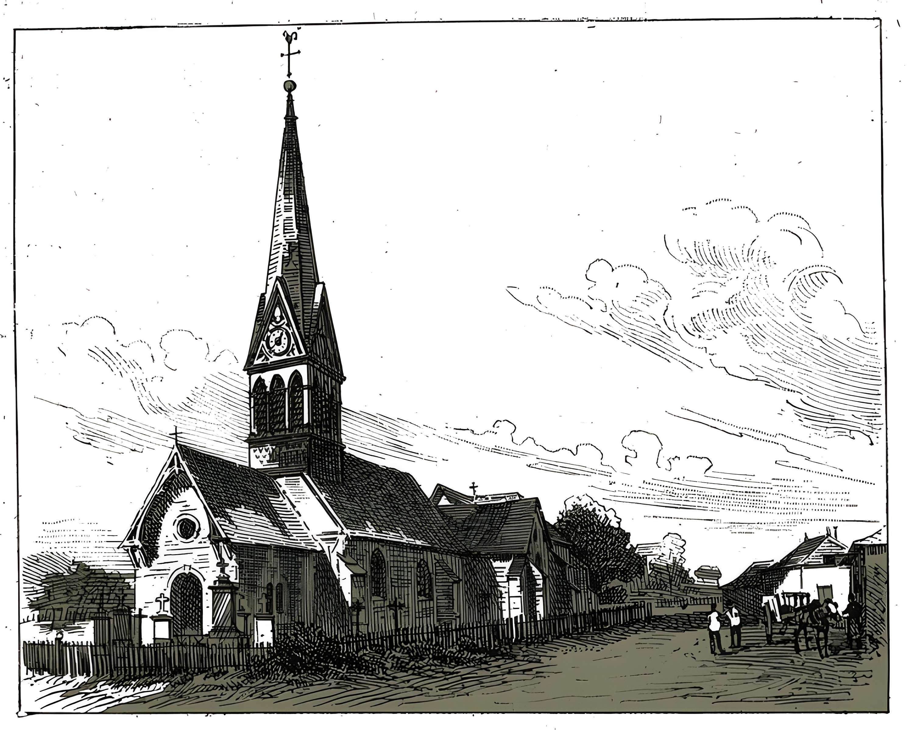 Église Notre-Dame-de-l'Assomption de Laubressel et croix