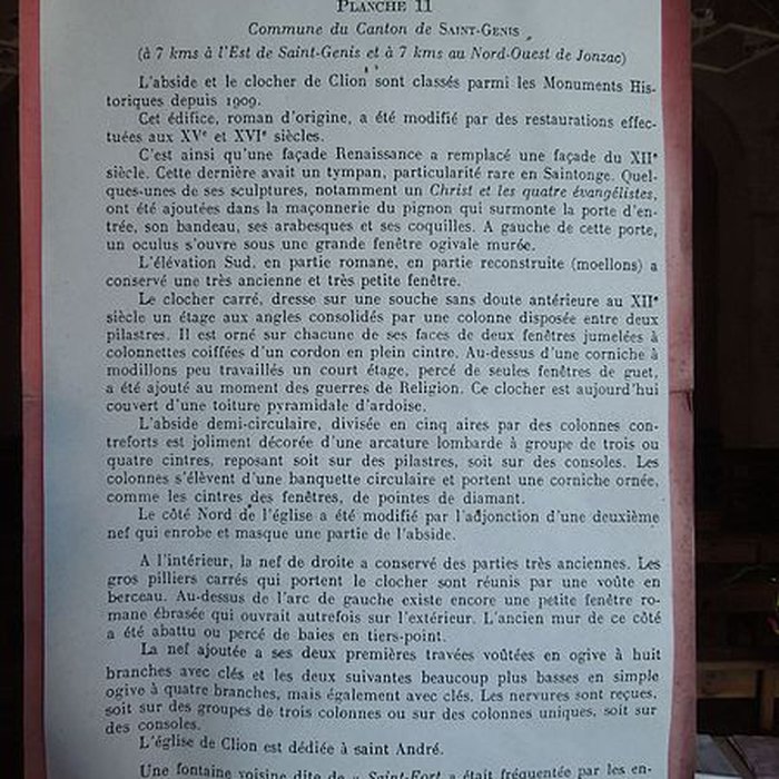 Photo de Église Saint-André de Clion