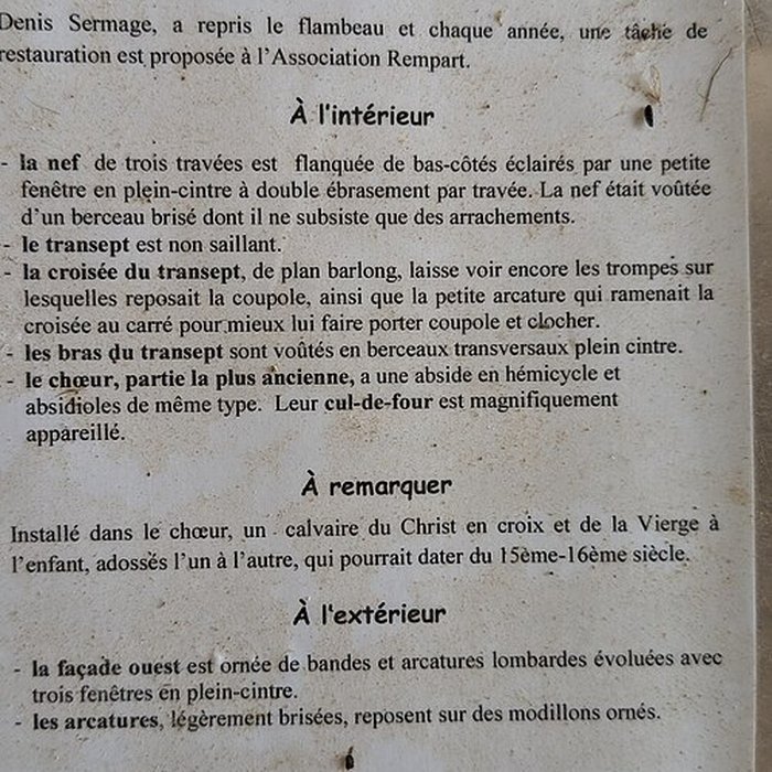 Photo de Eglise priorale ruines de lancienne