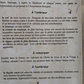 Eglise priorale ruines de lancienne