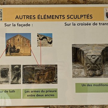 Eglise priorale ruines de lancienne