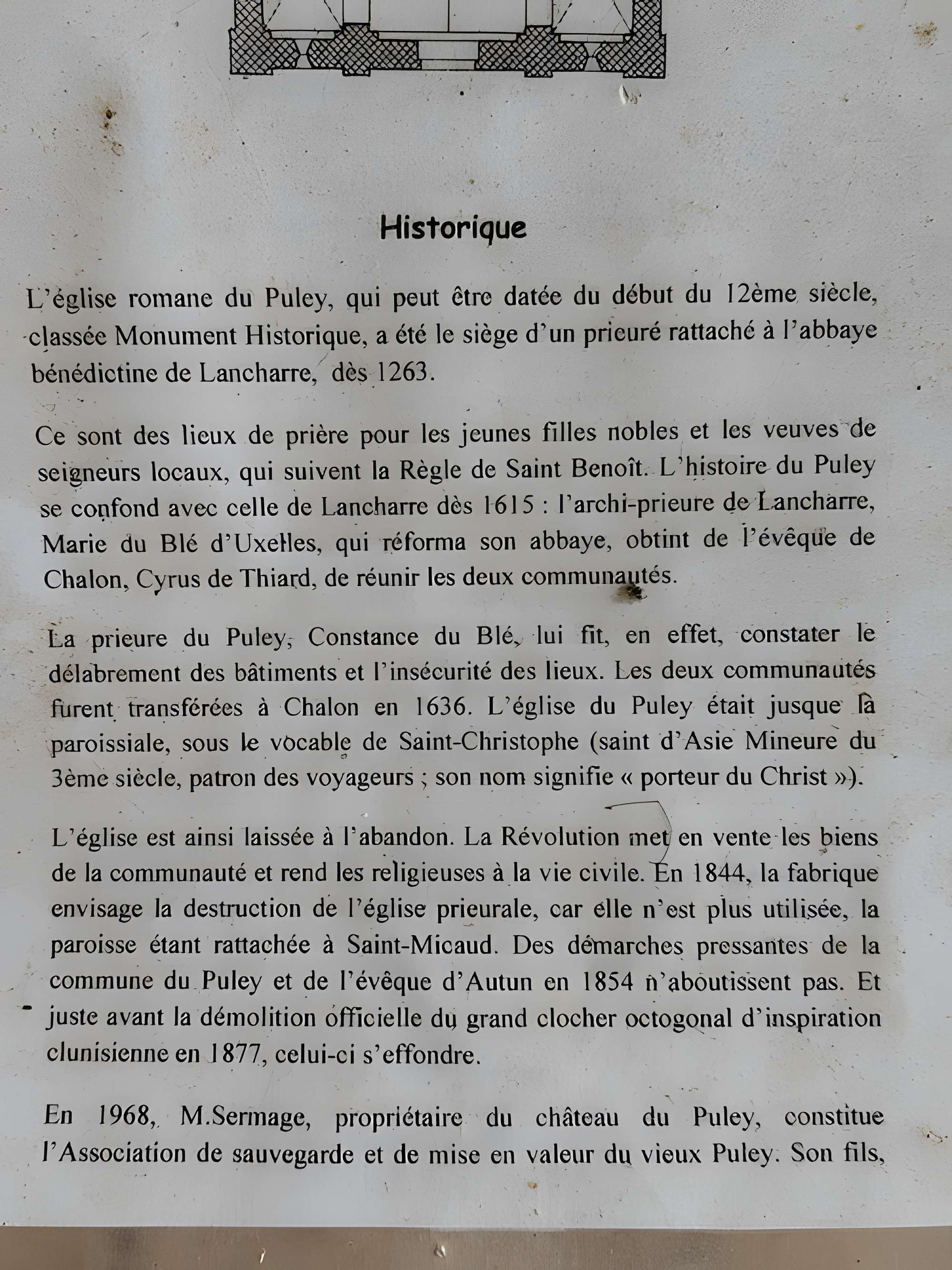 Eglise priorale (ruines de l'ancienne)