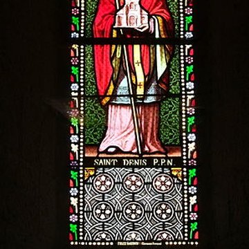 Église Saint-Denis de Saint-Denis-des-Murs et croix