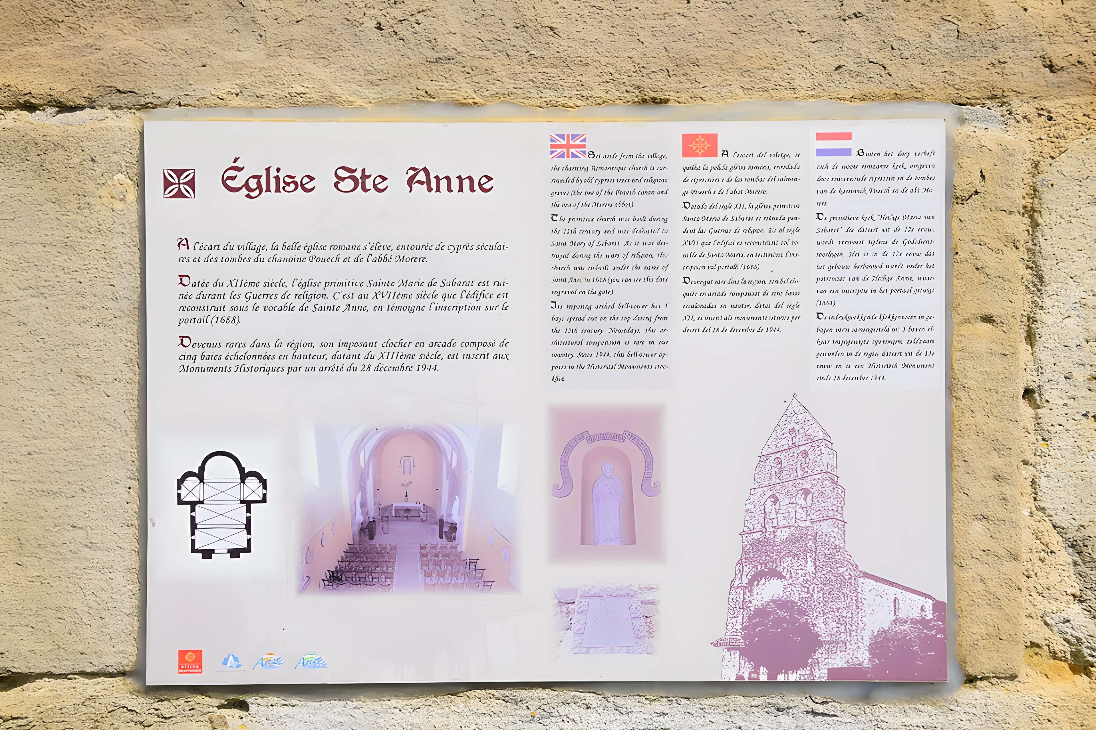 Église Sainte-Anne de Sabarat