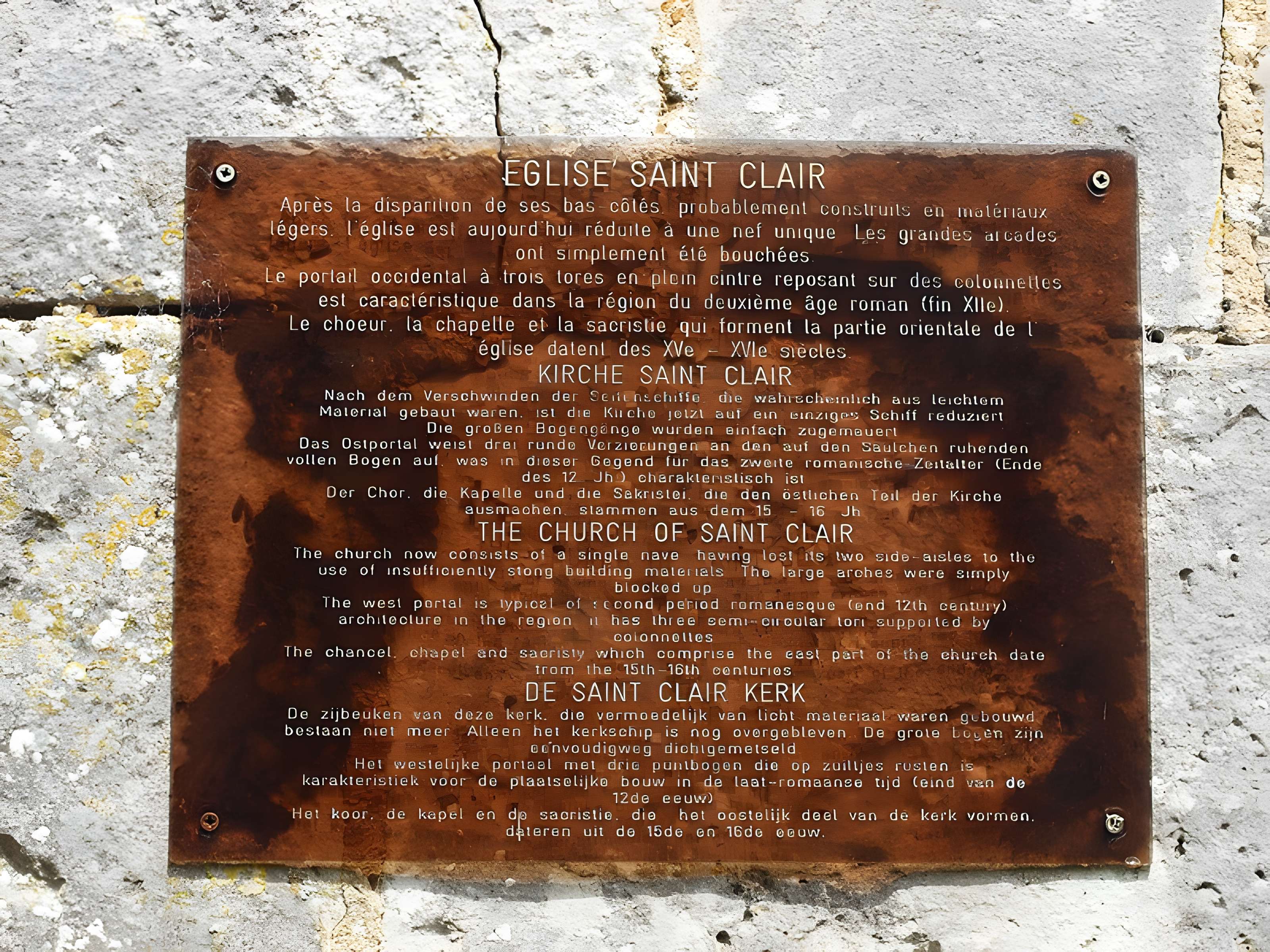 Église Sainte-Claire d'Hagnicourt