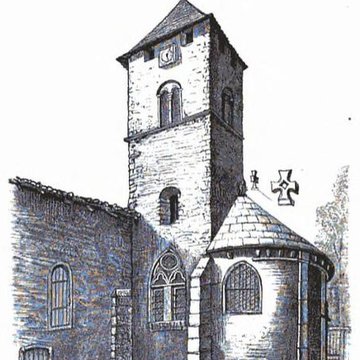 Eglise Sainte-Lucie, à Vallières