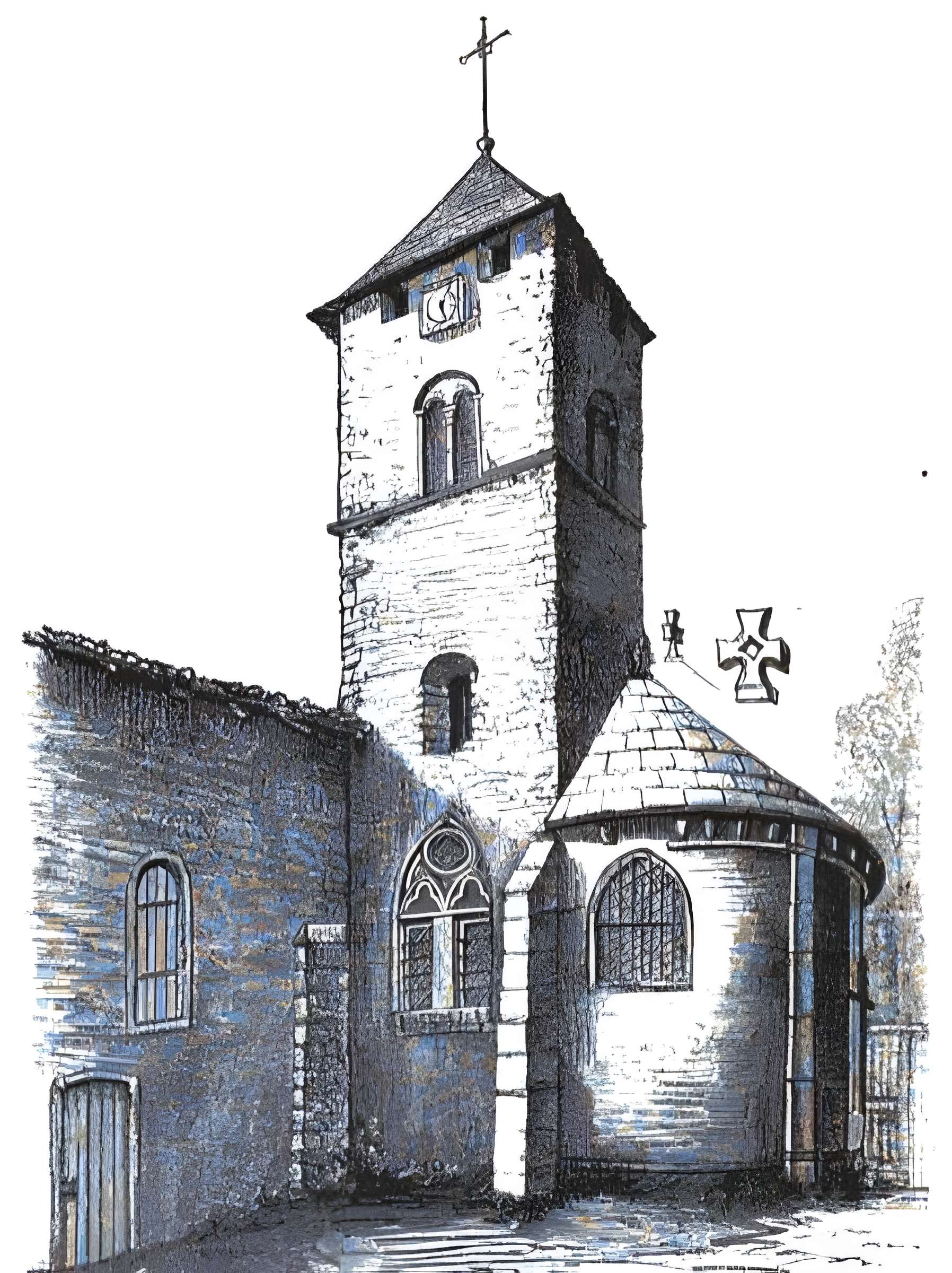 Eglise Sainte-Lucie, à Vallières
