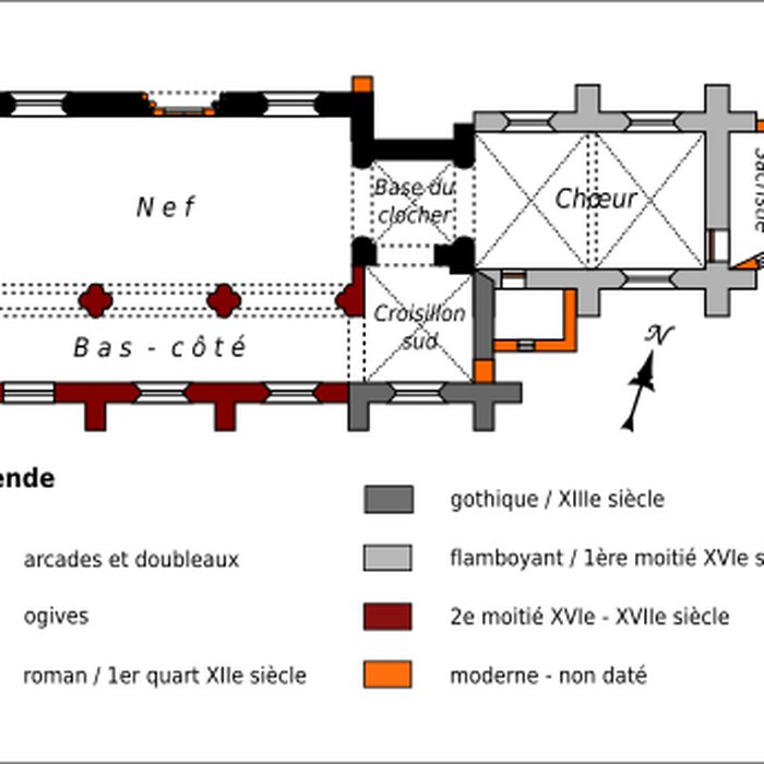 Photo de Église Sainte-Marie-Madeleine du Perchay et croix