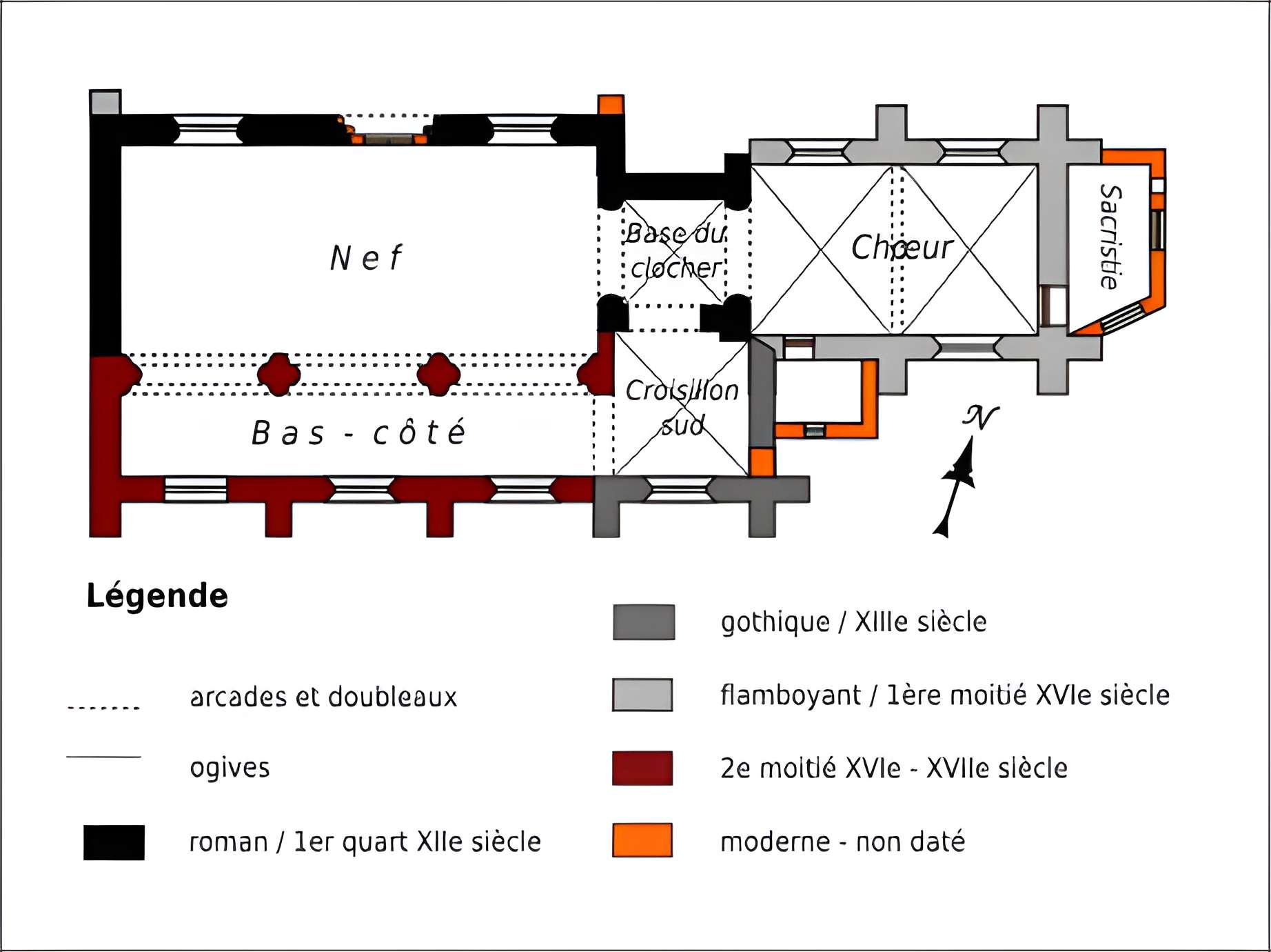 Église Sainte-Marie-Madeleine du Perchay et croix