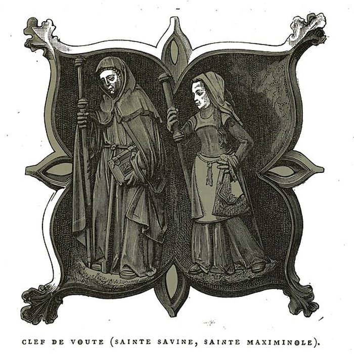 Photo de Église Sainte-Savine de Sainte-Savine et croix