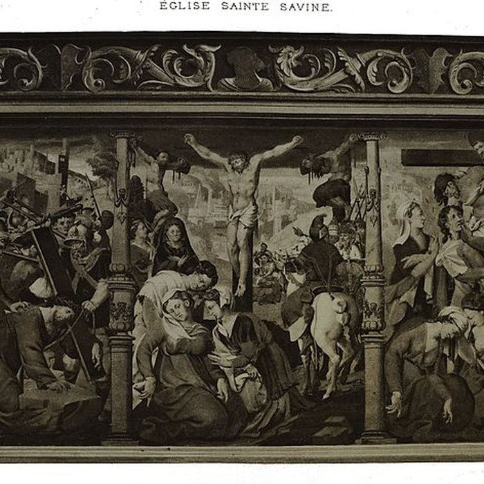 Photo de Église Sainte-Savine de Sainte-Savine et croix