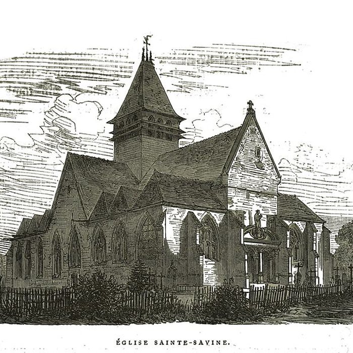 Photo de Église Sainte-Savine de Sainte-Savine et croix