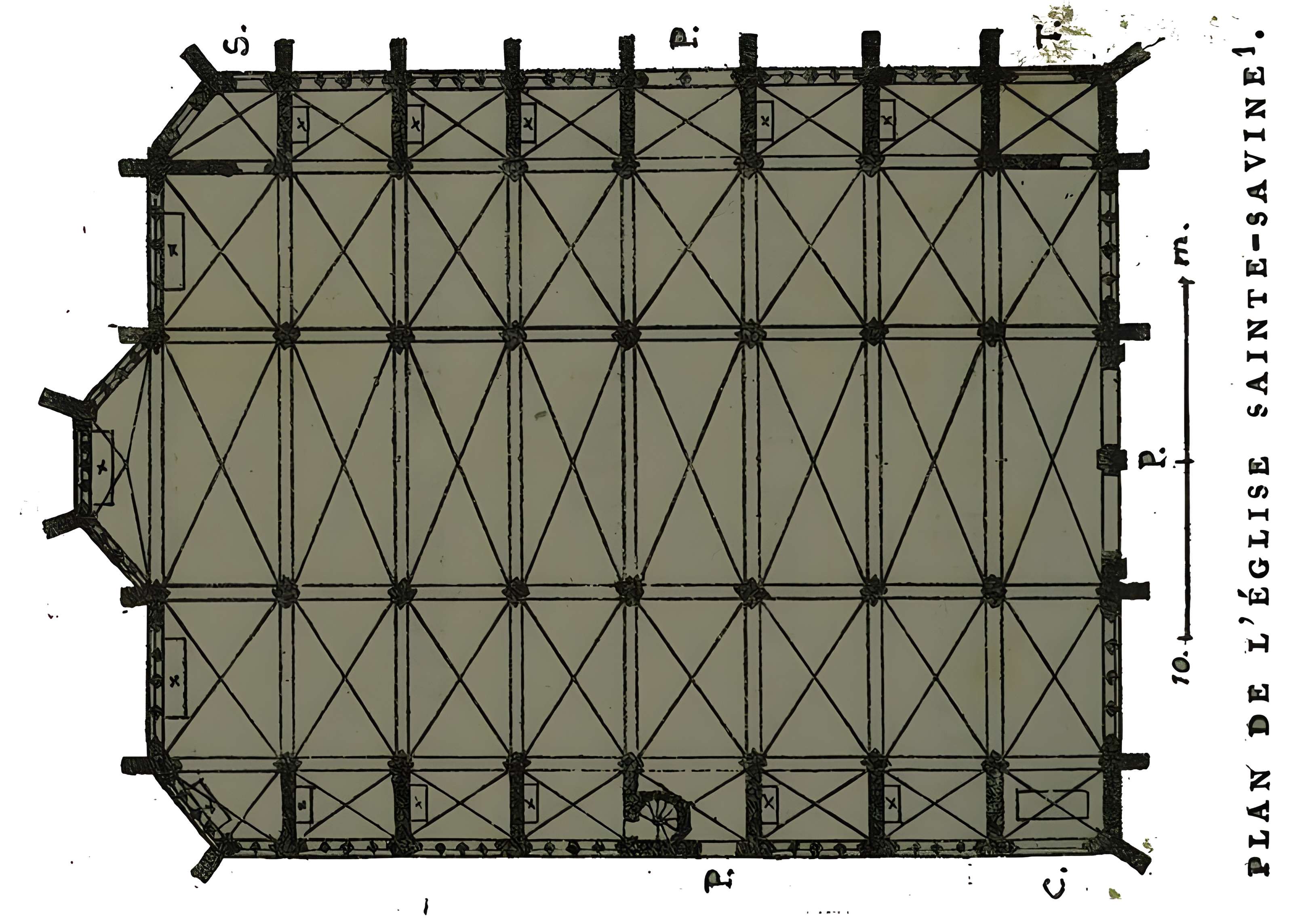 Église Sainte-Savine de Sainte-Savine et croix