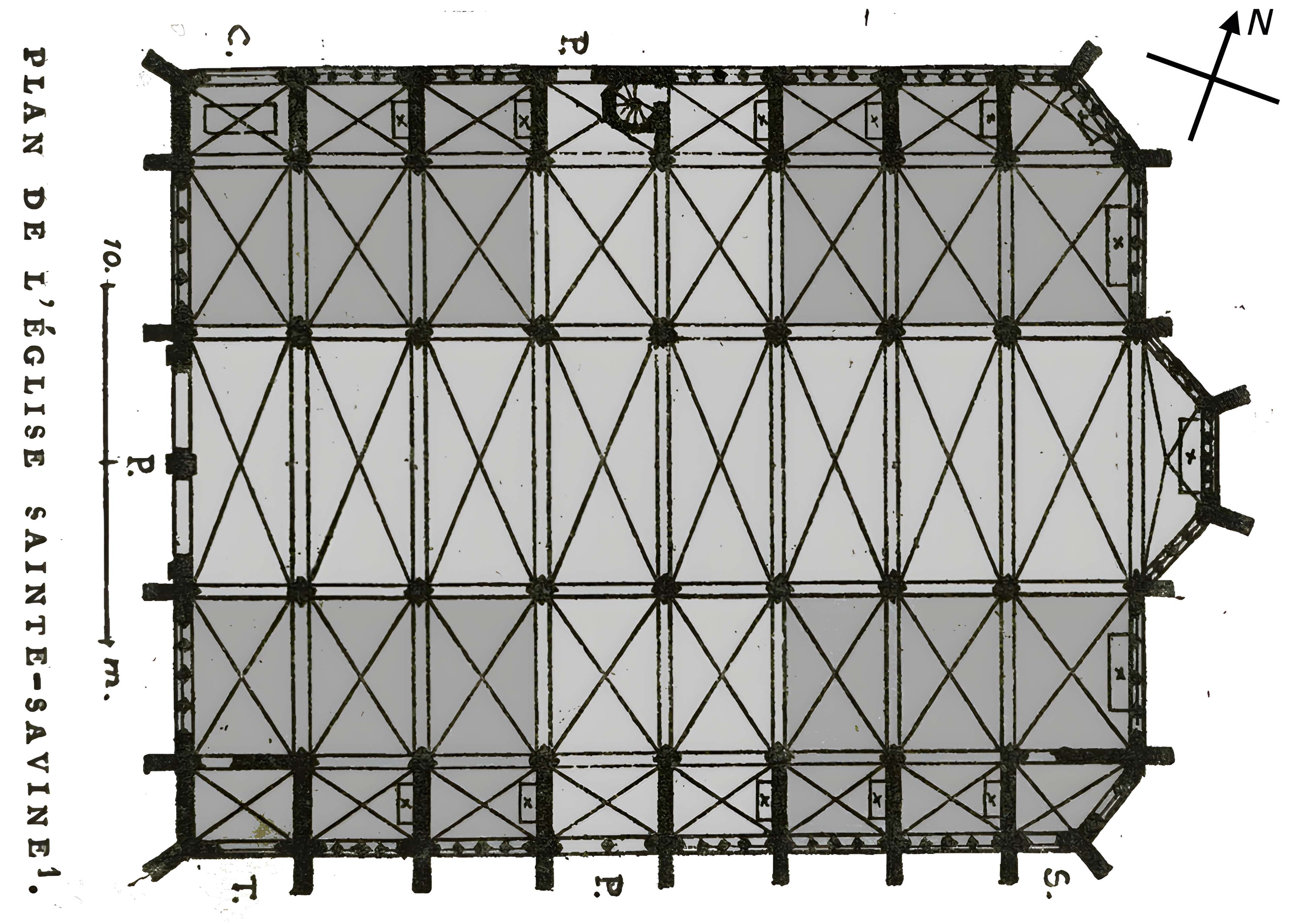 Église Sainte-Savine de Sainte-Savine et croix