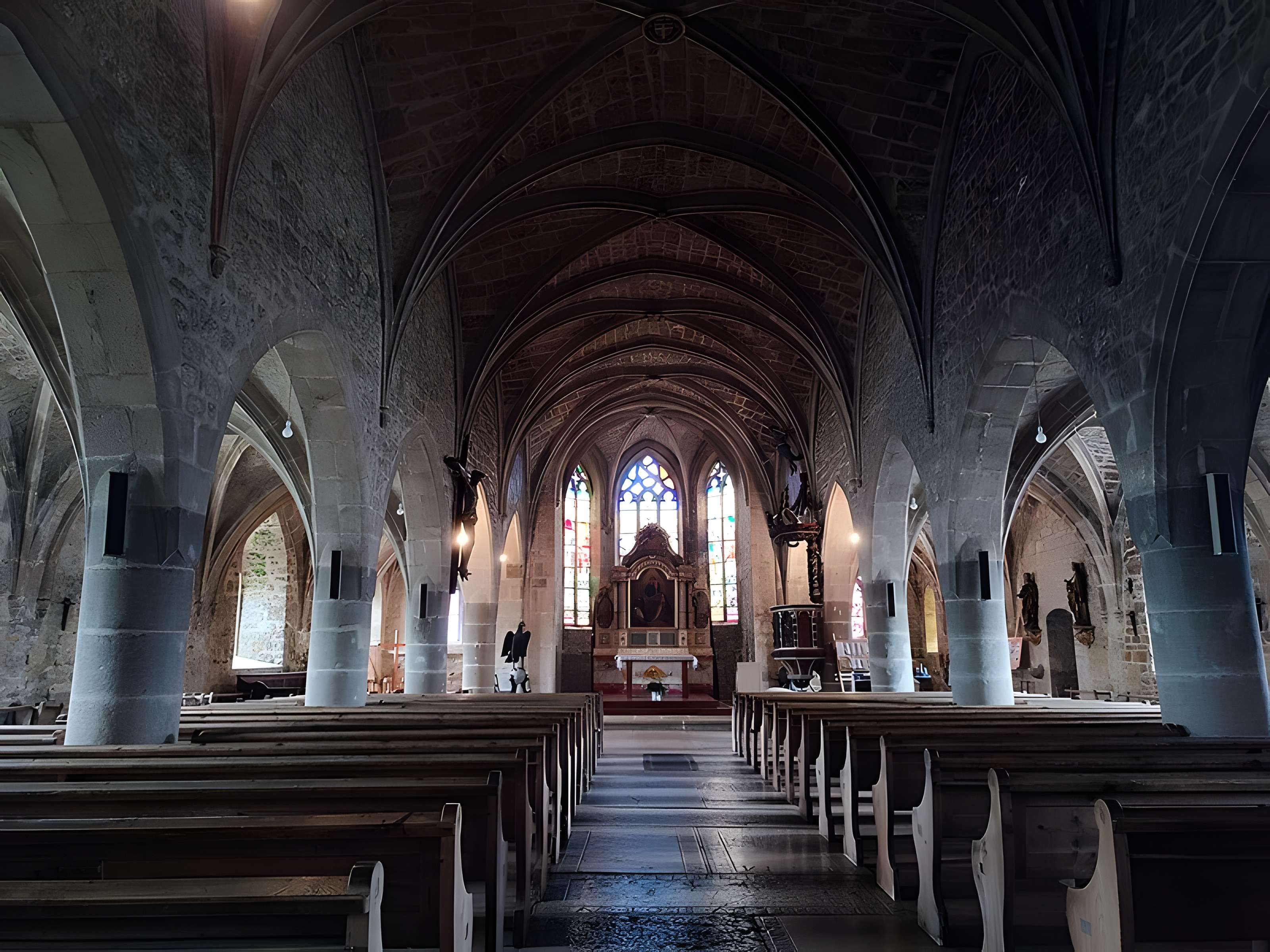 Eglise du Bizot (à l'exclusion du clocher moderne)