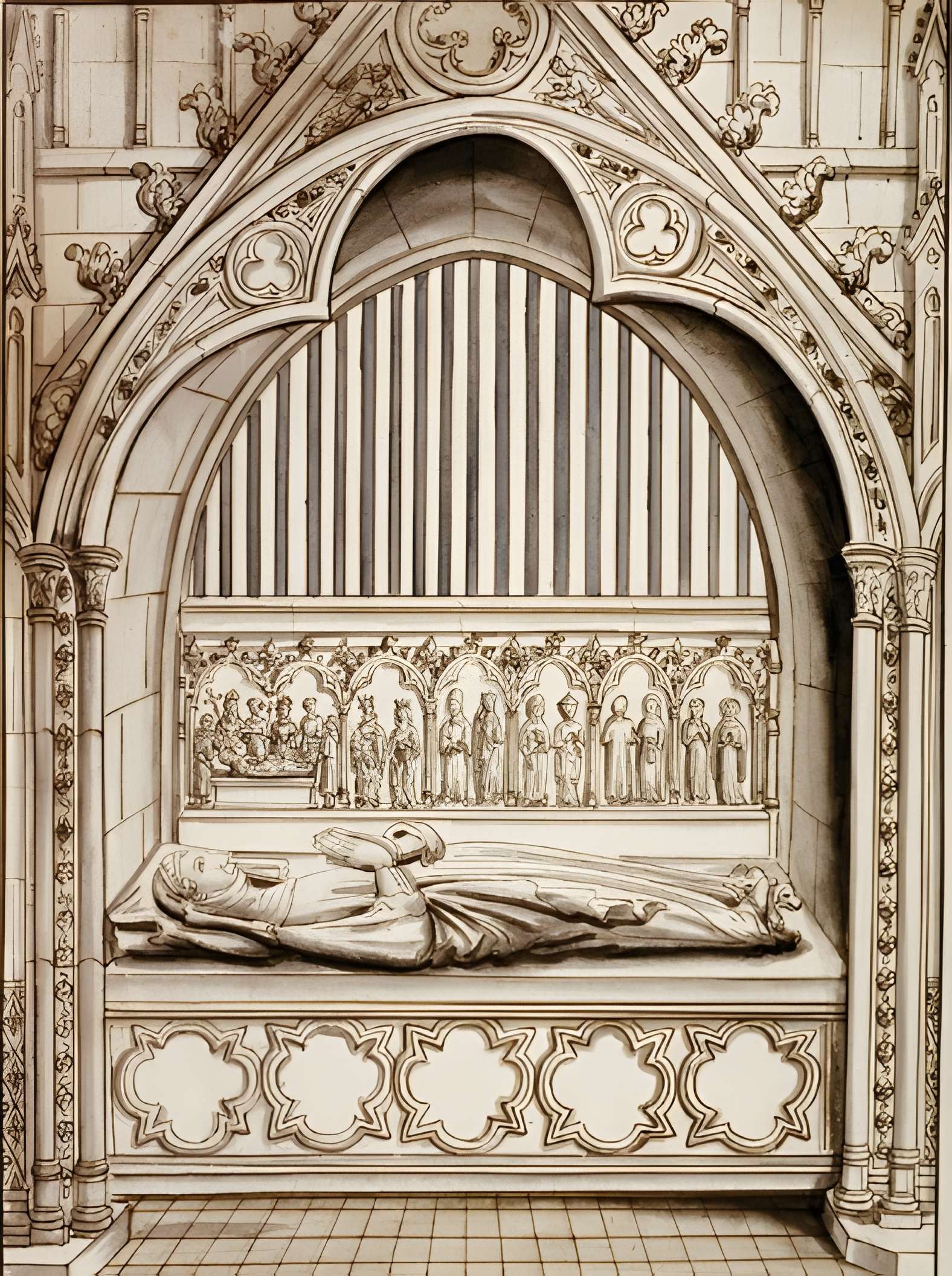 Ancienne abbaye Saint-Aubin, actuelle préfecture