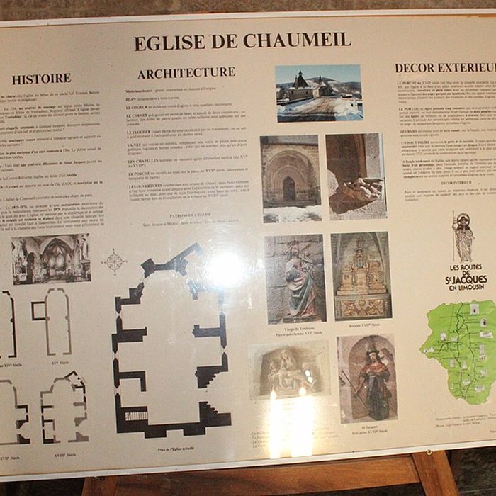 Photo de Église Saint-Jacques de Chaumeil et croix