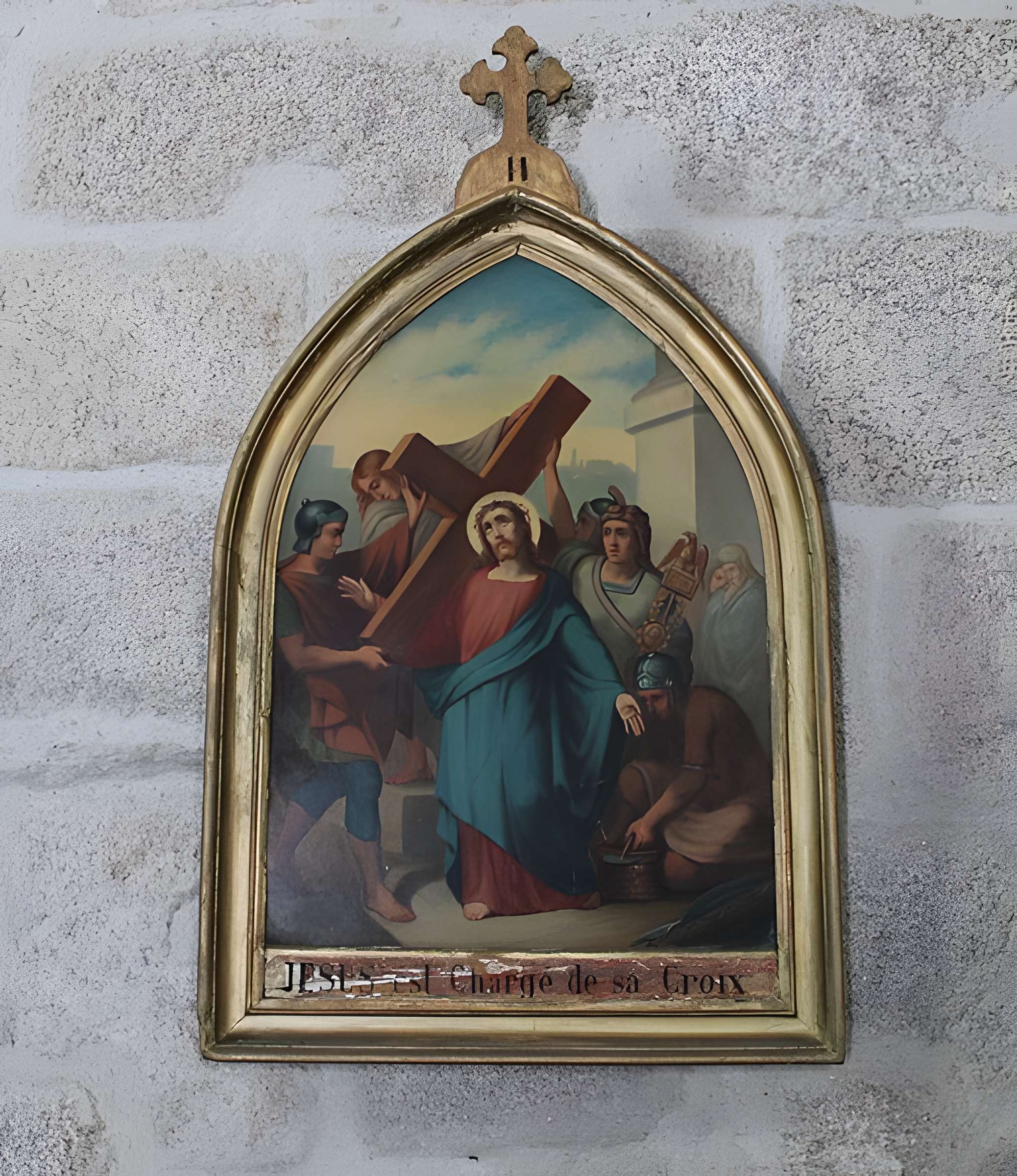 Église Saint-Jacques de Chaumeil et croix