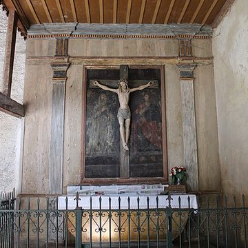 Eglise paroissiale et restes du cloître