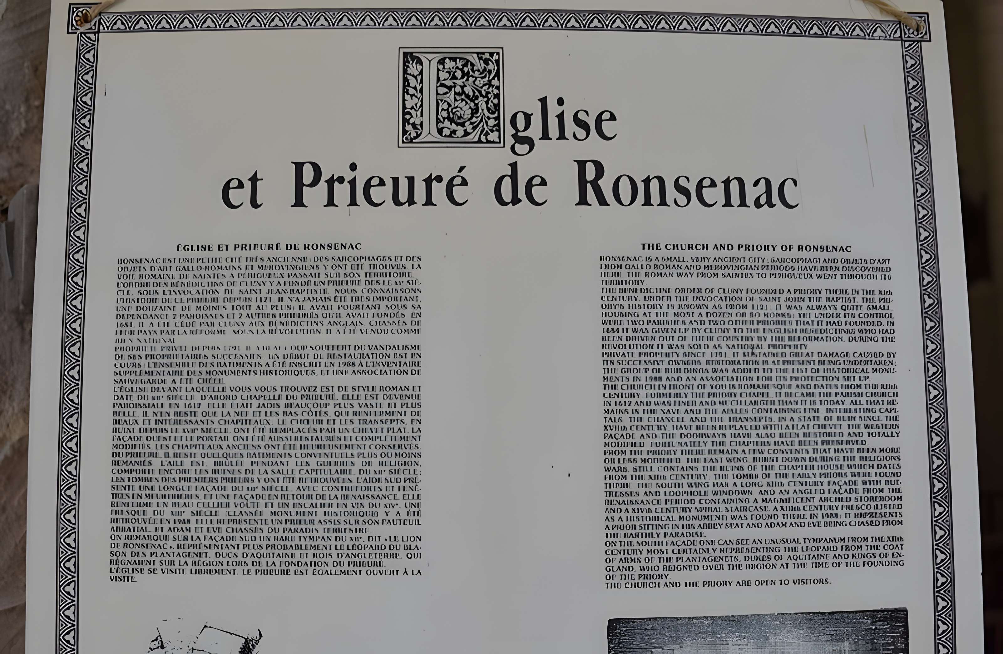 Église Saint-Jean-Baptiste de Ronsenac